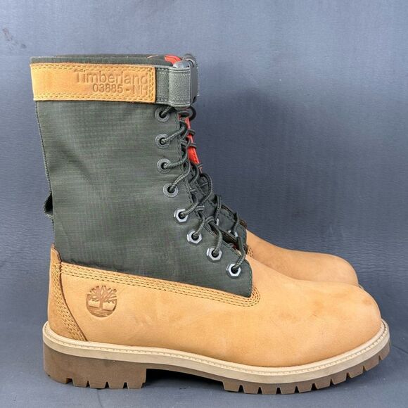 Timberland 6 Inch Premium Gaiter Boot Junior 'Wheat Green' youths size 4.5 - Picture 1 of 9